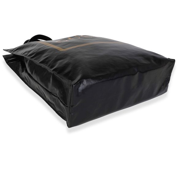 Gucci Black & Gold Coated Canvas Montecarlo Tote - Picture 5 of 5